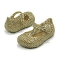 thumbnail image 7 of Mini Melissa Toddlers Campana Papel Baby Flats, Gold,7 M US, 7 of 7