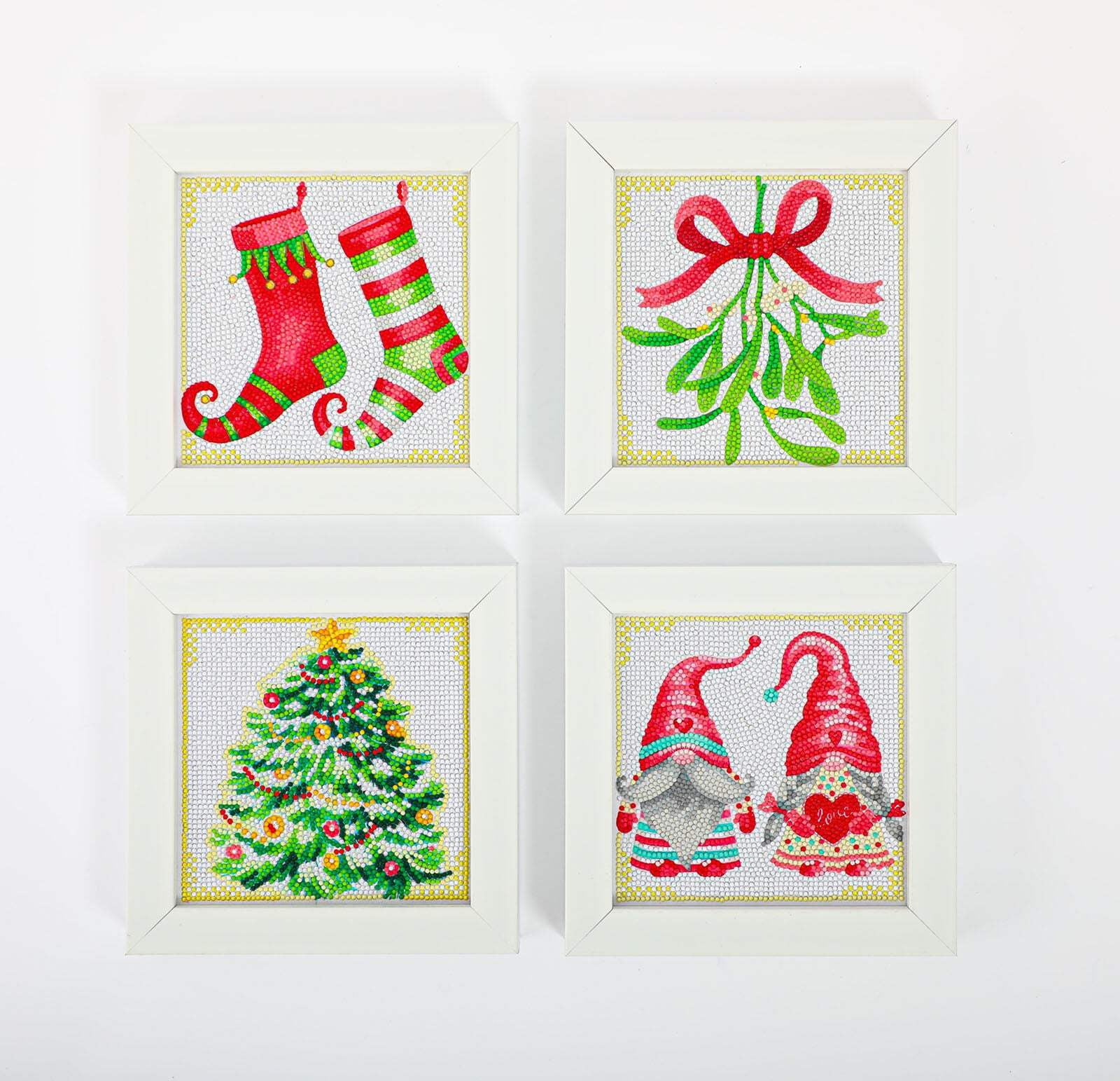Diamond Dotz Mini Christmas Joy Diamond Painting Kits for Adults - Christmas Diamond Art Kits a Relaxing Creative Craft Kit with Dotz Gems 5x5