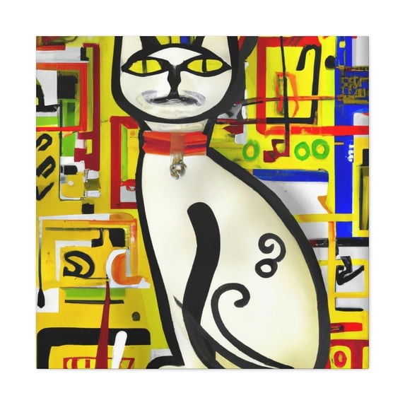 Cat in the Garden - Canvas