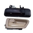 thumbnail image 3 of For Toyota Camry 1997-2001 Rear Left RL Black Outside Tan Inside Door Handle New, 3 of 5
