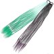 thumbnail image 1 of 2 piezas de extensiones de coleta larga trenzada de colores con lazo para el cabello, pieza de cabello sintético, 1 of 3