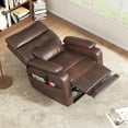 thumbnail image 3 of Vabches Power Lift Recliner Chair Dual Motor, Electric Leather Recliner for Adults with Cup Holder, Tray and USB & Type-C, Pillow Side Pocket, 3 of 9