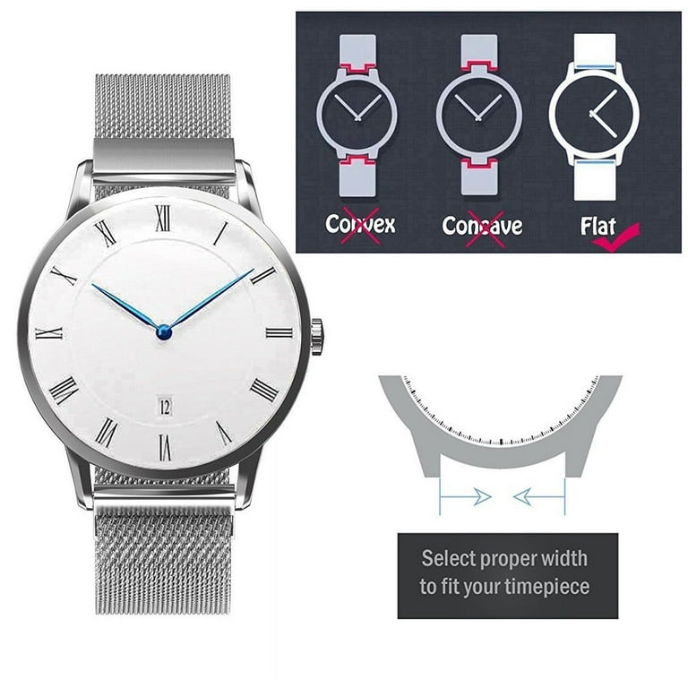 Milanese wristband store 36mm silver