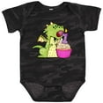 thumbnail image 3 of Inktastic Dragon Cupcake 1st Birthday Boys or Girls Baby Bodysuit, 3 of 5