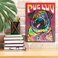 thumbnail image 3 of Epic Graffiti 'Pug Luv' by Dean Russo, Giclee Canvas Wall Art, 12"x16", 3 of 8