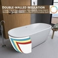 thumbnail image 3 of Hana 55" Oval Shape  Acrylic Freestanding  Soaking Bathtub - Matte White, 3 of 16