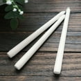 thumbnail image 6 of Efavormart 12 Pack | Metallic White 10" Premium Wax Taper Candles, Unscented Candles, 6 of 10