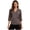 Coffee, variant on Women Unisex Adaptive Recovery Clothing Adults Chemo Shirt with Chemo Port Access Brown L