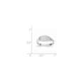 thumbnail image 5 of Solid 14k White Gold Engravable Signet Ring (7.4mm) - Size 8.5, 5 of 5