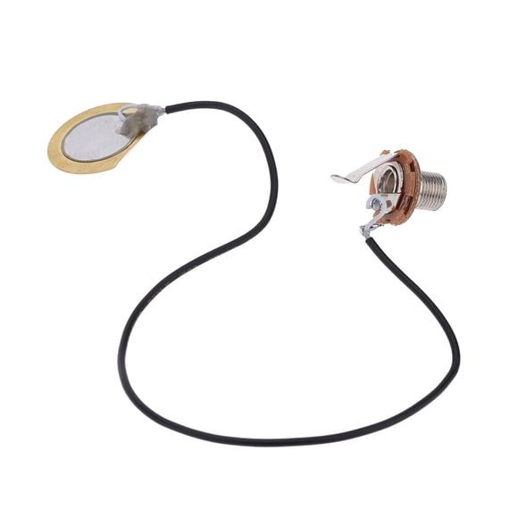Jack Acoustic Guitar Transducer Pre-Wired Amplifier Piezo Jack Pickup Accessory