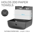 thumbnail image 4 of Plussen Multi-Fold Paper Towel Dispenser Wall-Mounted for Home & Commerical, Black, 4 of 7