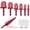C 8PCS, variant on Copper Flaring Tool Kit, 5-in-1 Swaging Tool Set for HVAC Repair, Manual Tube Expanding Tool for Air Conditioner Maintenance