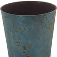 thumbnail image 4 of 9" Blue Recycled Plastic Indoor Outdoor Round Pot Planter, 4 of 5