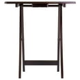 thumbnail image 6 of Winsome Dylan 5-Pc Oversized Folding Snack Table Set, Espresso Finish, 6 of 13