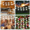 thumbnail image 6 of Viworld 30 LED Solar Snowflake Lights Christmas String Lights 21.3 Feet Waterproof 8 Modes Solar Powered Fairy Lights for Wedding Party Garden Bedroom Outdoor Indoor Christmas Decoration, 6 of 7