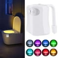 thumbnail image 4 of 8 Colors Toilet Bowl LED Night Light Motion Activated Seat Sensor Lamp Bathroom U1T9, 4 of 7