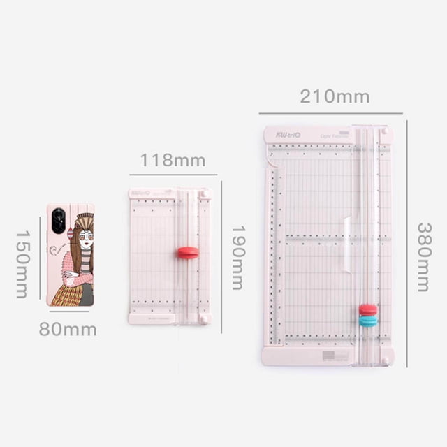 Langgg Paper Cutter Portable Paper Paper Cutter Trimmer and Book Cover Gift Box Home Paper Trimming Scorer for Cardstock Craft Projects 38x21CM