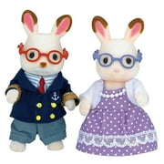 Calico Critters Hopscotch Rabbit Grandparents, Set of 2 Collectible Doll Figures