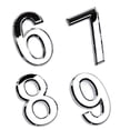 thumbnail image 2 of Billuyoard 10 Uds. Placa con número para puerta, letrero para casa, puerta chapada de 0 a 9, etiqueta de número, pegatina para puerta de Hotel y hogar, Decoración del hogar número 0 Billuyoard JJ12034-01, 2 of 5