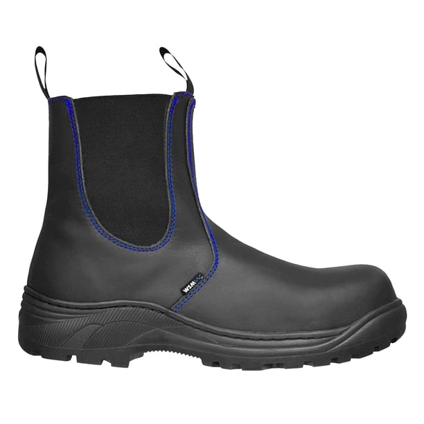 Zapato de Seguridad WSM, Botín Fundidor Ergonómico. Con casquillo de Policarbonato. Bota Industrial para Soldadura o Fundición. Es un calzado de trabajo dieléctrico. Est. Fundidor