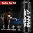 thumbnail image 5 of Doulami Punching Bag for Adults 4FT PU Heavy Boxing Bag Set Hanging Boxing Bag Kit w/ 12oz Gloves, 5 of 14