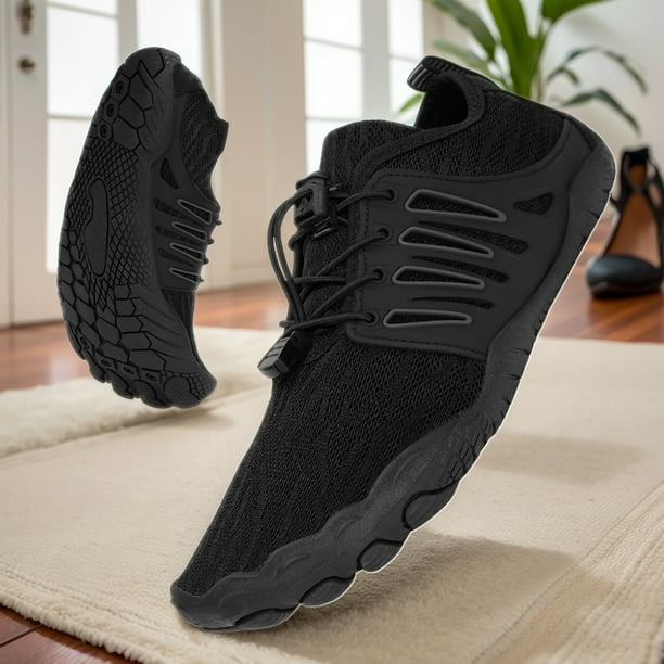 Calzado acuático unisex antideslizante para deportes acuáticos (Negro 41)