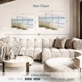 thumbnail image 3 of Elephant Stock Mist Ocean View Wall Art - Horizontal Multi Panel Canvas - Living Room Wall Decor - Beach Multi Panel - Gray And Blue Decor By Julie Derice - 43" x 27", 3 of 4