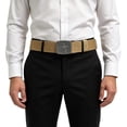 thumbnail image 2 of Babomareon Nylon Mens Belt Adjustable Casual Outdoor Woven Belt with Metal Star Buckle, 2 of 10