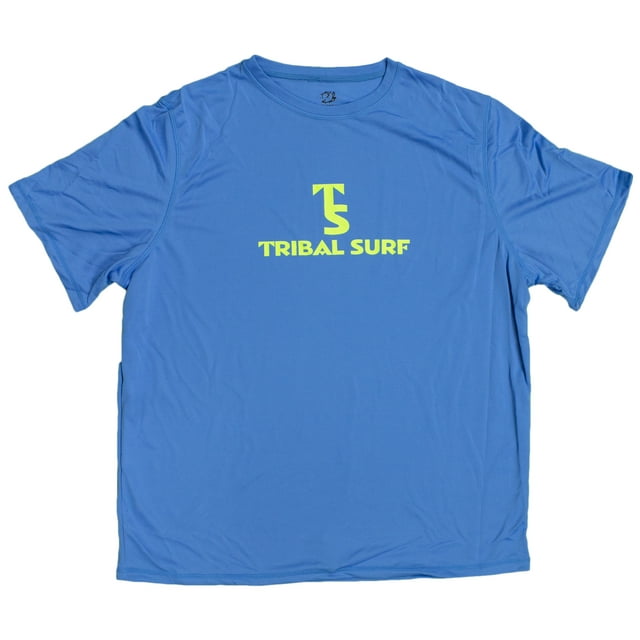 Tribal Surf Men's Short Sleeve Loosefit Fast Dry Rash Guard (NewRoyal