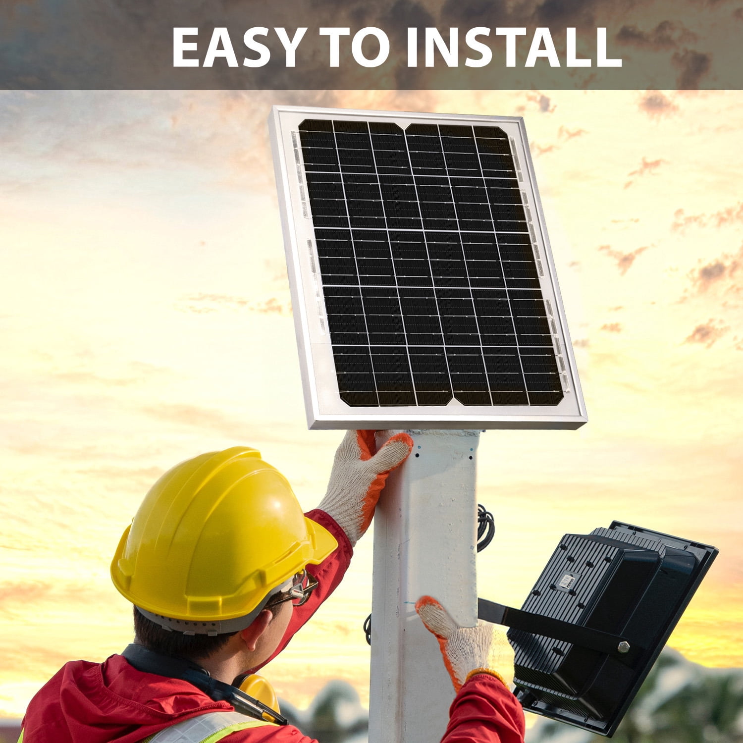 10 Watt Monocrystalline Solar Panel Charger Compatible with Deep Cycle Battery