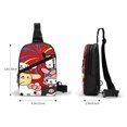 thumbnail image 4 of Lsque Sanrio Pattern Chest Package – Foldable Waterproof Chest Bag with Adjustable Shoulder Strap, Double Zipper Compartments & D-Buckle Design, 4 of 7
