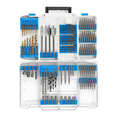 HART 175-Piece Assorted Drill and Drill Bit Set Wood/Metal/PVC, Customizable Modular Storage Case