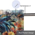 thumbnail image 5 of Rooster Valance Curtain for Kitchen Western Farm Watercolor Sunflower and Chicken Rod Pocket Valances for Bedroom Living Room Dining Room 54 by 18 in, 1 Panel, 5 of 6