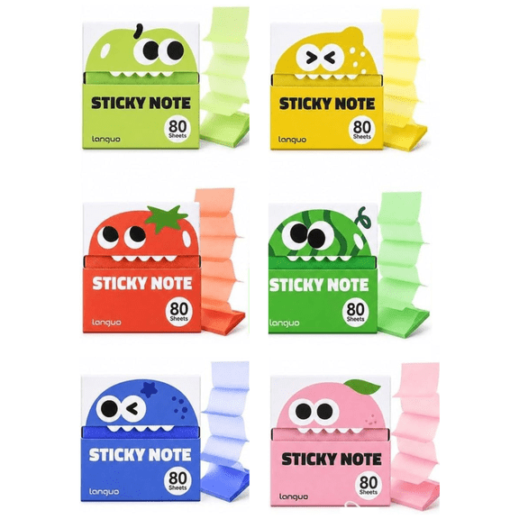 Transparent Glitter Sticky Notes 80 Sheets See‑Through Memo Tabs 1PC | Clear Sticky Notes for Clean Annotations, Back to School Pull‑Box Memo for Planner Study Document Marking F-6PCS