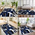 thumbnail image 4 of Large Area Rugs 5'x8', Navy Blue Black Geometric Carpet Runner Indoor Outdoor Rugs Home Decor Aesthetic, Modern Art Abstract Grey Line Non Slip Mats Washable Accent Rug for Living Room Bedroom, 4 of 8