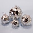 thumbnail image 3 of Bola reflectante de espejo plateado para Navidad, decoración para árbol de Navidad, bola brillante, decoración para cumpleaños, bodas, fiestas en casa, bar, adorno, 3 of 5