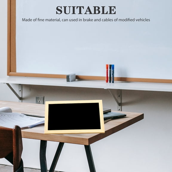 OFFIGAM Reusable Black Chalkboard Sign with Rope Hanging Double Sided Message Board for Wall Decor