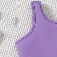 thumbnail image 4 of Cethrio Girls Casual Outfit Sets, 2 Piece Short Sleeve Vacation T-shirts and Shorts Sets Purple Size 5-6T, 4 of 5