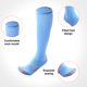 thumbnail image 3 of Medias de toalla gruesa-Calcetines deportivos antideslizantes-Calcetines de fútbol por encima de la rodilla, 3 of 5