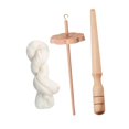 thumbnail image 3 of KLKCMS Drop Spindle Portable Sewing Projects for Beginners Wood for Knitted Felting with wool strips, 3 of 9