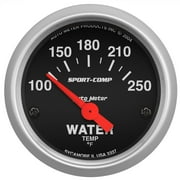 AUTO METER 3337 2IN WATER TEMP, 100-250F SSE, SPORT-COMP