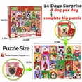 Christmas Advent Calendar Puzzle 1000 Pieces Puzzle Toy Advent Calendar 2024 Christmas Advent