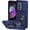 Blue, variant on HCTian Military Grade Case for Moto Edge 2022 with Kickstand & Slide Camera Cover Protection - Shockproof Case for Motorola Moto Edge 2022 Phone