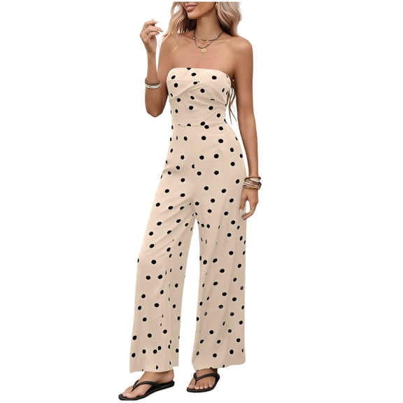 gakvbuo Summer Jumpsuits for Womens Sleeveless Racerback Back-Strap Long Pants Overalls Romper Playsuit Suspender