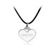 thumbnail image 1 of CARBONLIKE Black White \"i Love You Forever\" Gargantilla de aleación grabada / Forma de corazón de moda LingWen 8390612773242, 1 of 1