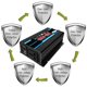 thumbnail image 1 of 12V 220V 4000W pure sine inverter with remote control and dual AC outlets for truck and RV - RTGPT., 1 of 4