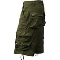 thumbnail image 3 of Ma Croix Mens Premium Cargo Shorts Loose Fit Twill Cotton Pants Multi Pocket Outdoor Wear Utility, 3 of 6