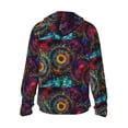 thumbnail image 3 of Kll Mandala Colorful Print Men'S Women’s Upf 50+ Sun Protection Outdoor Hoodie Jacket Long Sleeve Fishing Hiking Performance Shirt- Xx-Large, 3 of 8