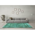 thumbnail image 3 of Ahgly Company Indoor Rectangle Persian Turquoise Blue Traditional Area Rugs, 5' x 7', 3 of 4