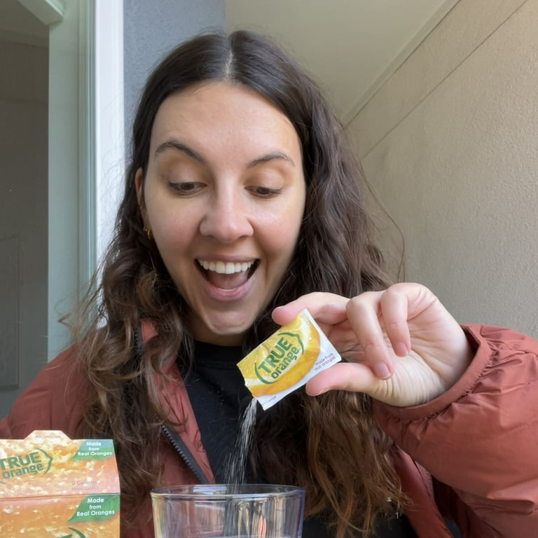 True Lemon, Natural Flavored True Orange, 50 Packets in Box, Zero